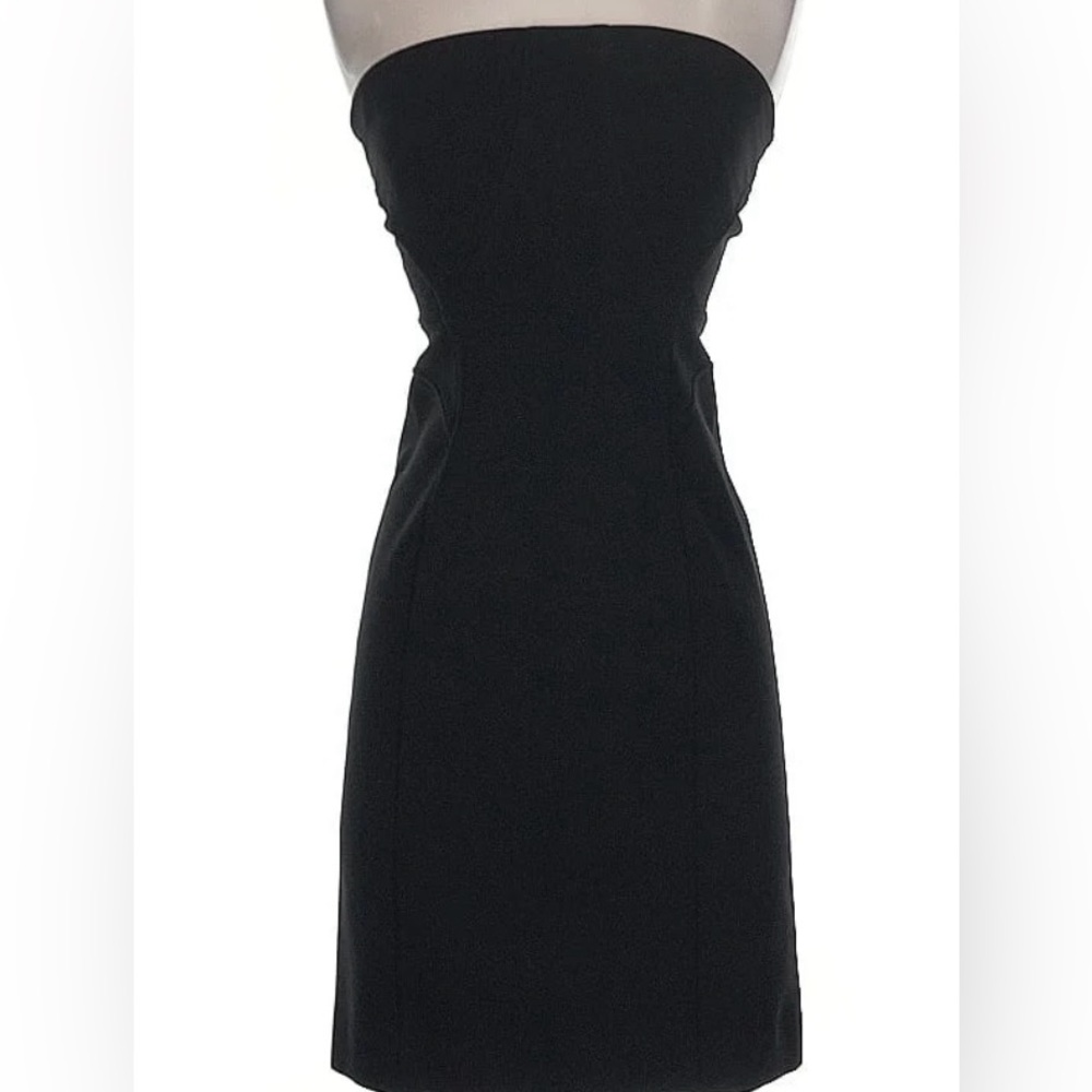 Helmut Lang Classic Black Strapless Dress